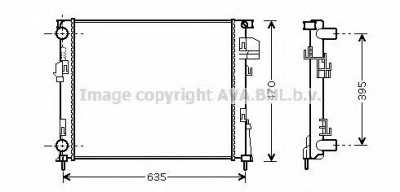 AVA QUALITY COOLING rta2303 -  Радиатор, охлаждение двигателя